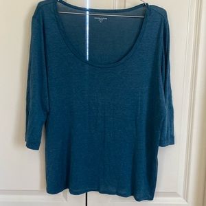 Eileen Fisher scoop neck tee.
